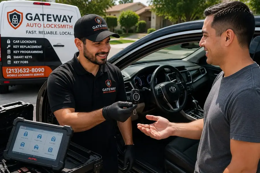 Smart key programming service for push start vehicles in Eastvale CA